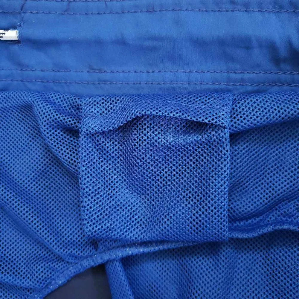 Goodfellow & Co. Mens Board Shorts Swim Trunks Blue Pocket Lace Up Waist XXL New